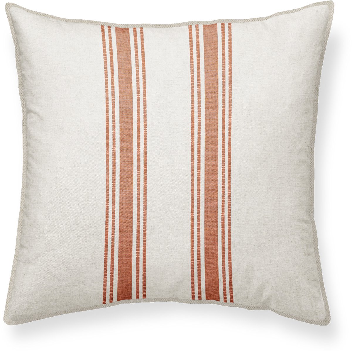Sierkussen Rood 50x50 cm - Minimalistisch - inclusief binnenkussen - minimalistisch, lijnenspel - Linen & Grace