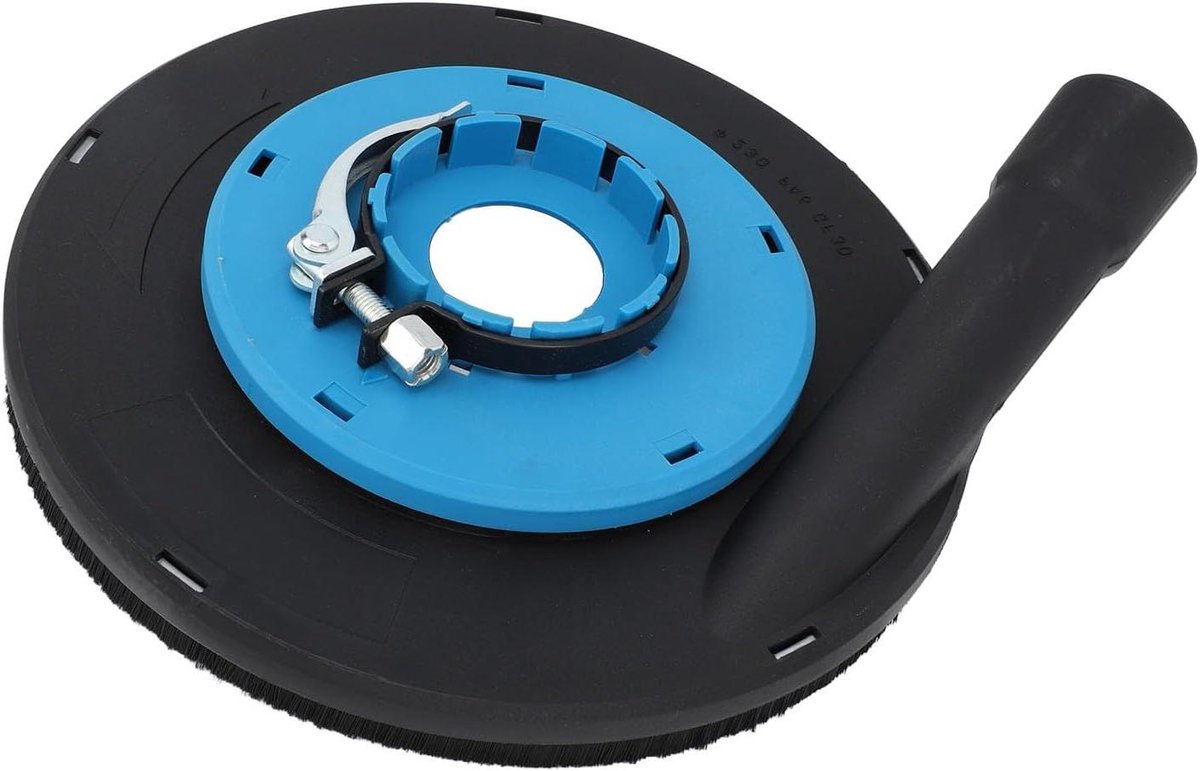 Stofkap voor 9 Inch Haakse Slijper - Stofafscheider Opzetstuk Blauw Zwart B 230L