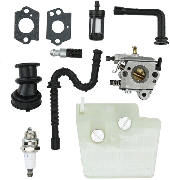 Carburateur reserveonderdelen voor 024 026 MS260 benzine kettingzaag - set met luchtfilter, bougie, brandstofslang, brandstofoliefilter, afdichtingen van Adefol — afbeelding 2