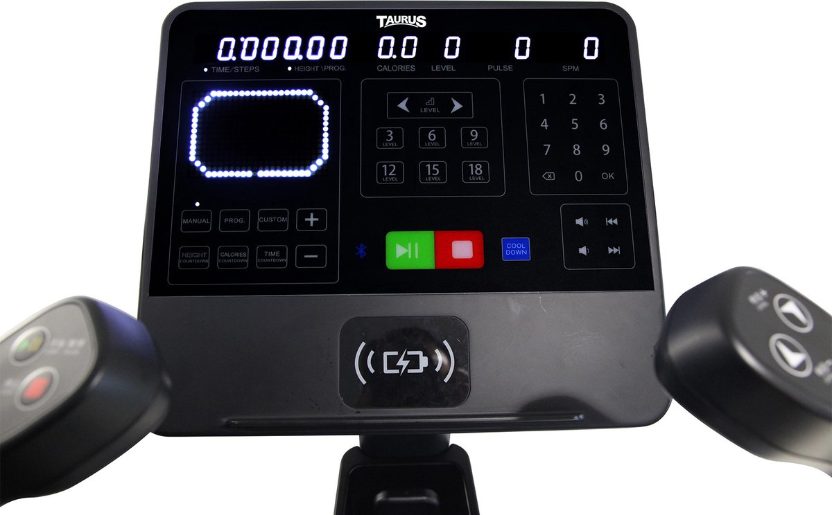 Afbeelding 3 van Taurus Stair Trainer ST10.5 LED-Console – Professionele Trapklimmer met 25 Weerstandsniveaus, LED Console, Fitnessapparaat voor Kracht- en Cardio Training