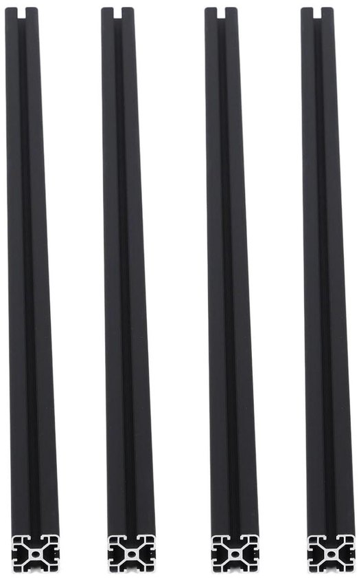 12 Stuks Aluminium Profiel 30x30 Mm Groef 8 - 400 Mm Lengte, Geanodiseerd Steunprofiel Voor Constructies