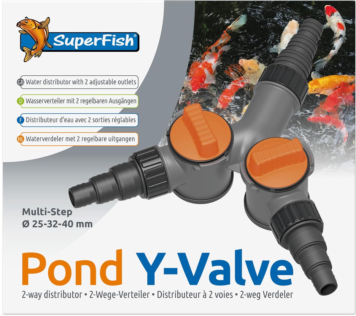 Superfish vijver y kraan 25-32-40 mm