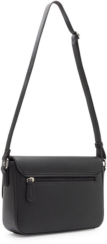L.CREDI Sac à épaule bandoulière Sac à épaule Olga Flapbag Black Noir