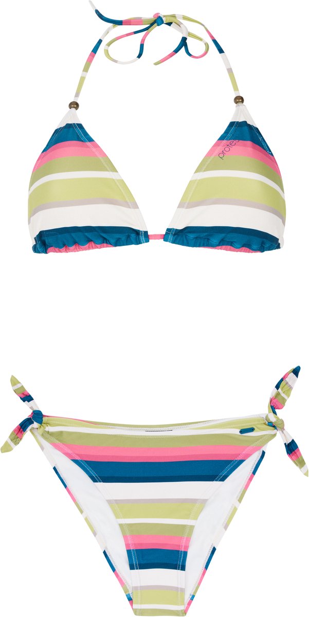 Protest Prtcaley – Triangle bikini set Dames – Koordsluiting – Uitneembare vulling Groen