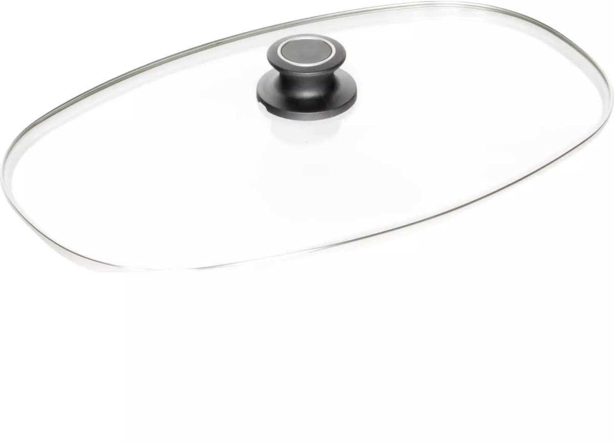 AMT Gastroguss Roosterdeksel met 18/10 stalen rand – 40x24 cm – Hittebestendig – Ovenveilig tot 240°C