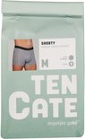 Verpakking van twee Ten Cate shorty's in grijs gemêleerd, maat M.