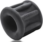 Sport Fucker - Baller - Cockring et Ballstretcher - Édition nocturne - Siliconen/ TPR - Zwart