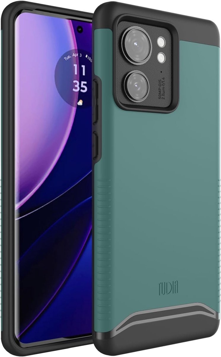 TUDIA Merge voor Motorola Edge 2023 / Moto Edge 40 5G Donkergroen