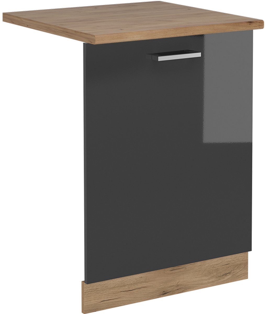 Vicco R-Line Vaatwasserfrontpaneel – 60 cm, WB Eik Antraciet Hoogglans