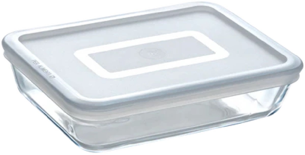 Pyrex rechthoekige schaal 1,5 L – Cook & Freeze met vershouddeksel