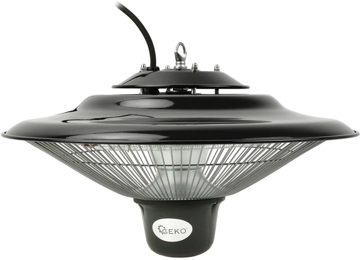 GEKO Infrarood plafondheater - 1500W - met afstandsbediening - IP34 - 9 m² verwarmingsoppervlak