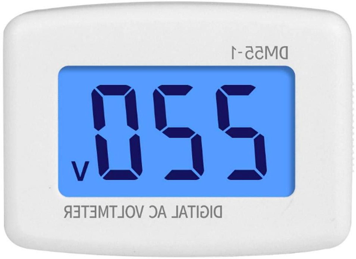 Digitale AC-voltmeter 230 V 50 Hz - Zeer nauwkeurige huishoudelijke AC-voltmeter - Spanningstester met EU-stekker .