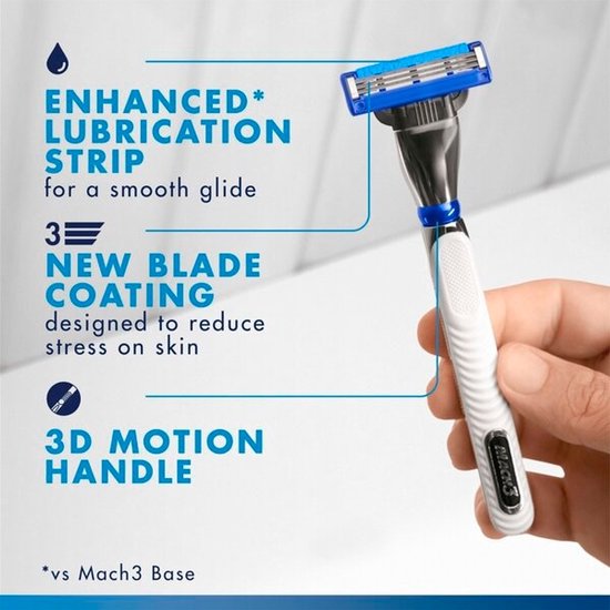 Gillette Mach3 Turbo Scheermesjes 5 Stuks