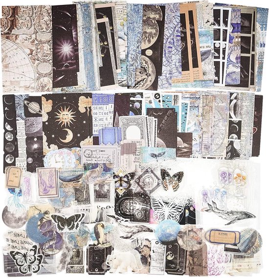 Vintage Was Stickers 200 stuks - Scrapbooking Papier Washi Stickers ...