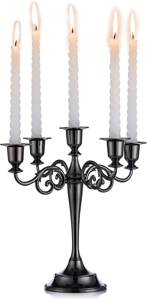 La'Moussawi ® Elegante Aluminium Kandelaar voor Sfeervolle Tafeldecoratie en Huisdecoratie