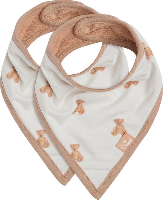 Jollein Slab Bandana Teddy Bear - 2 Pièces - GOTS