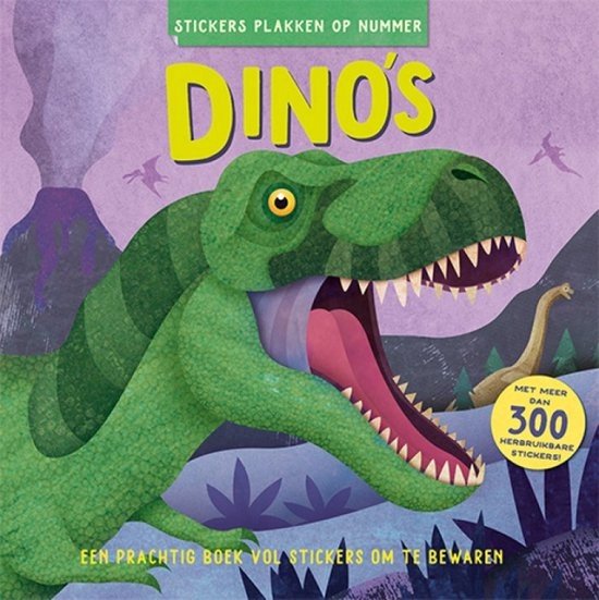 Stickers plakken op nummer - Dino's - cover