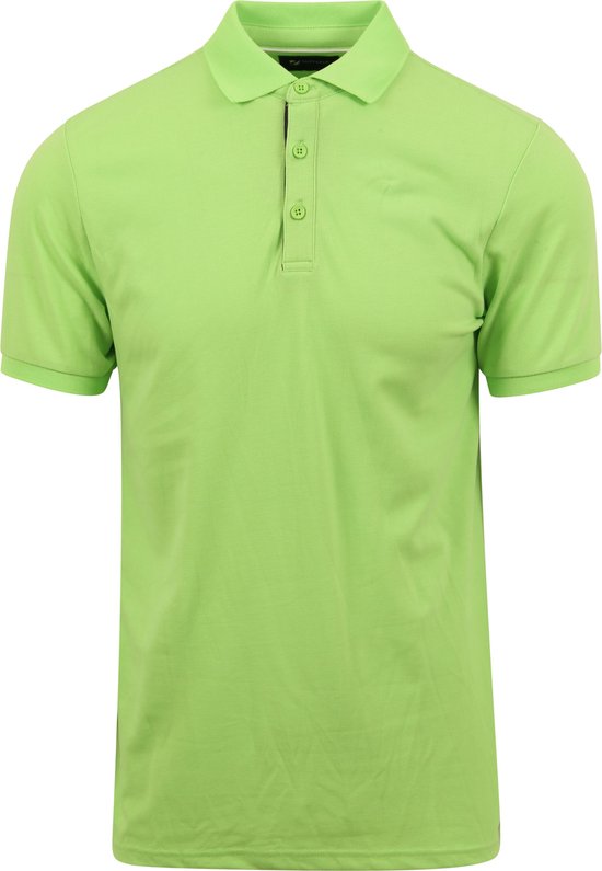 Suitable Fluo A Polo Fel Groen Maat XXL Heren Polo shirt