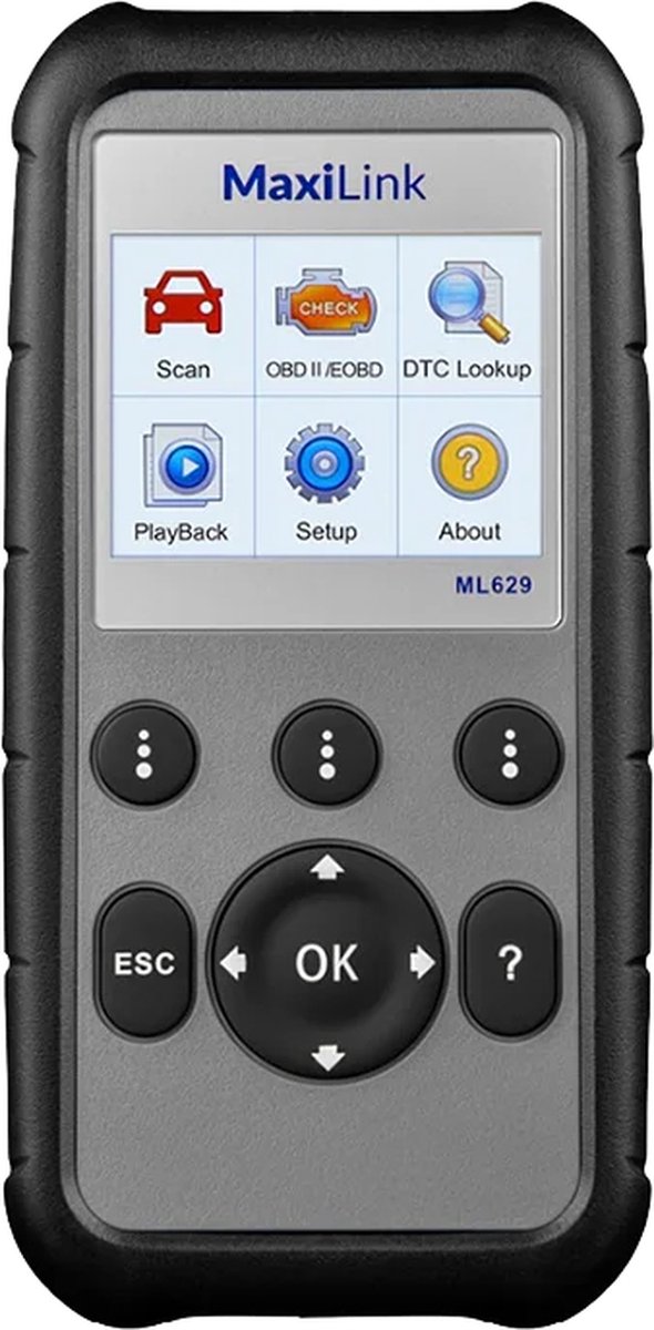 OBD2-Scanner - Diagnosecomputer - Slimme Diagnosetool - Foutverwijdering - Bidirectionele bediening - OBD OBD2 ABS SRS Diagnostische Scan Tool - Automatische Scanner - Codelezer - Zwart