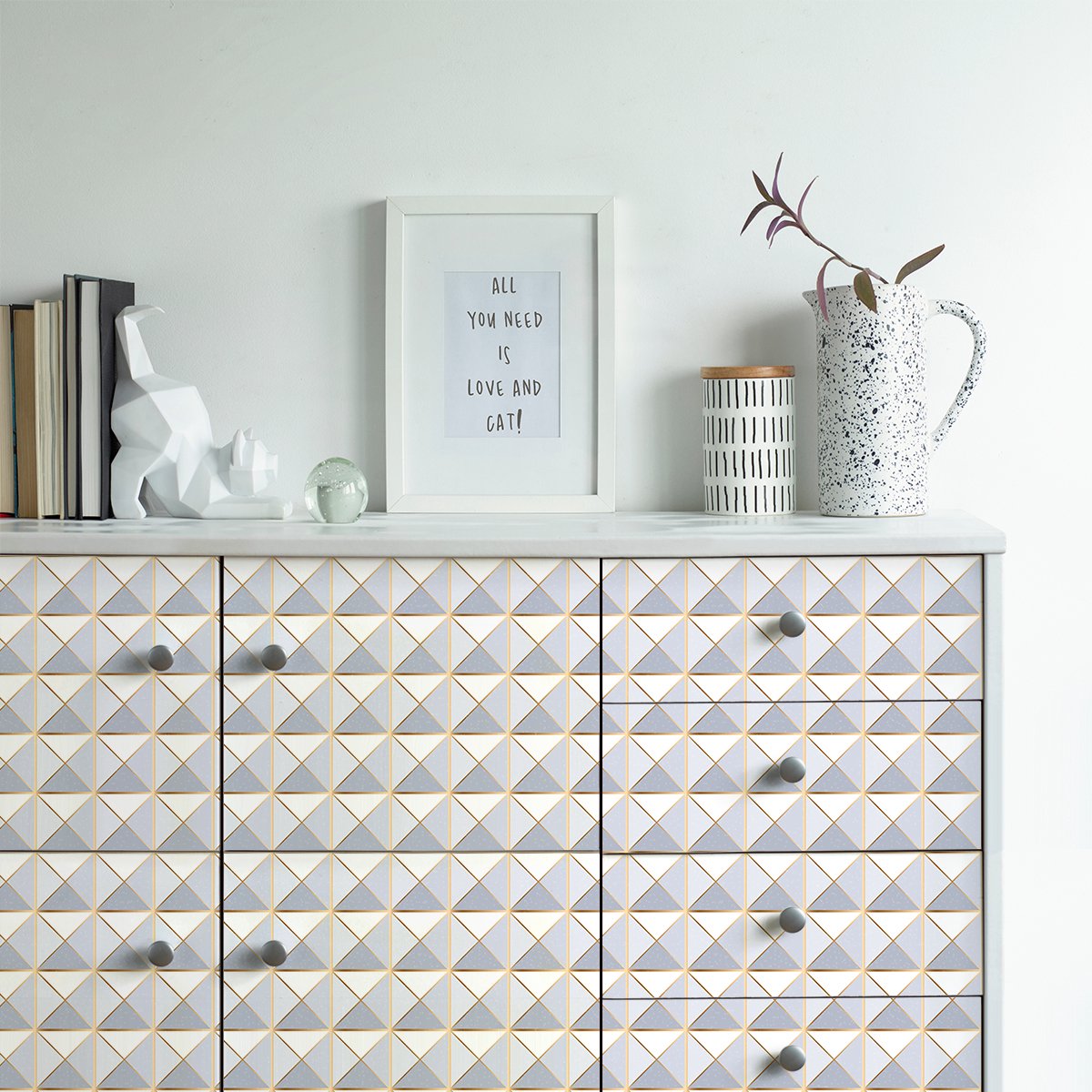 Ambiance Sticker Scandinavische meubelsticker Belradk 40 x 60 cm Multi color