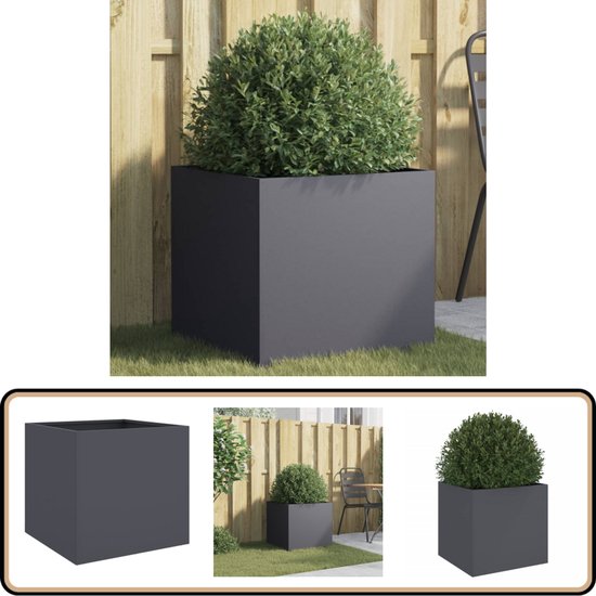 vidaXL Plantenbak met uitneembare bak geribbeld 8/22 L PP - Bloembakken en Plantenbakken vidaXL Plantenbak met uitneembare bak geribbeld 8/22 L PP - Bloembakken en Plantenbakken