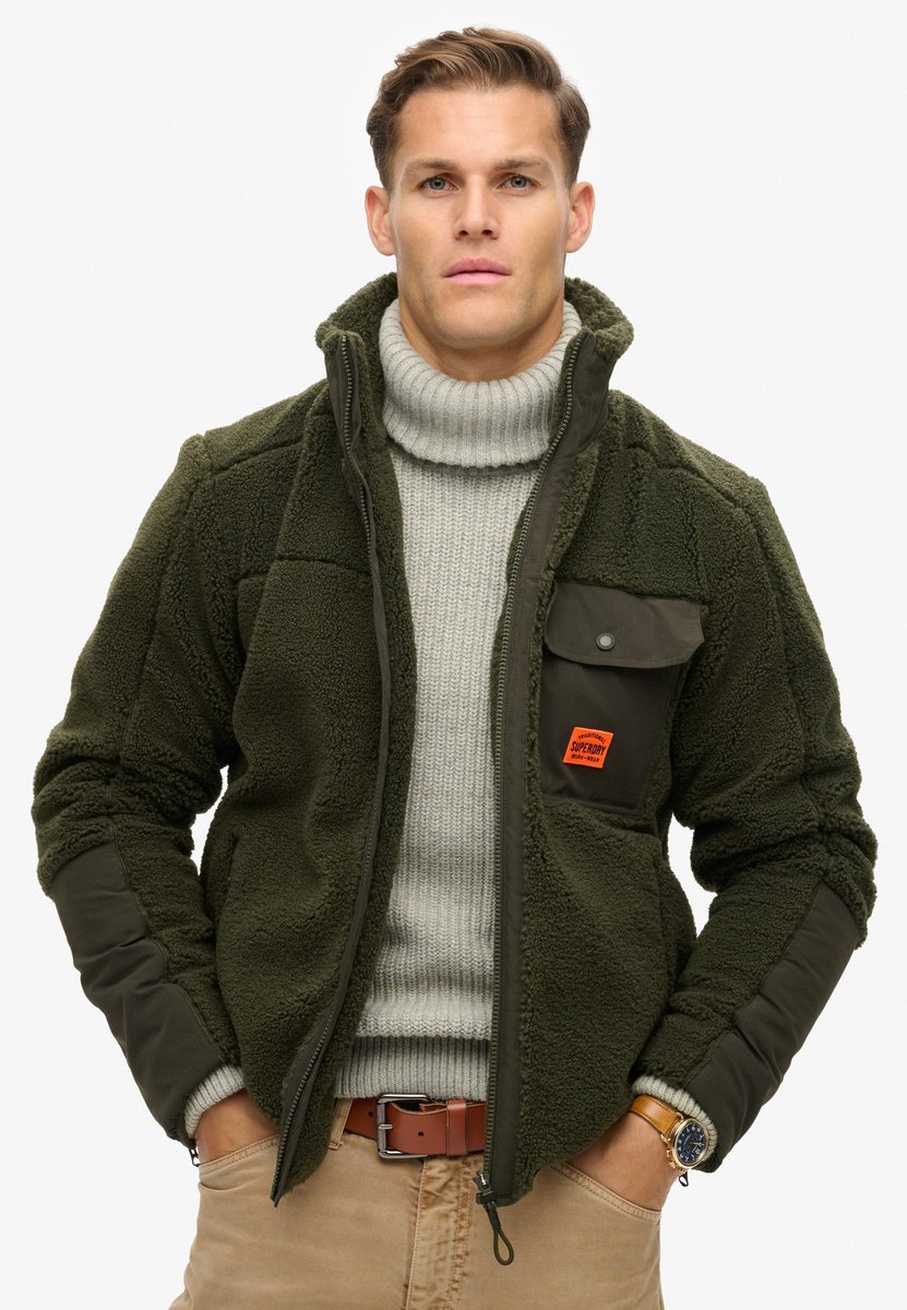 Superdry Hybride Expedition jas met borgvoering Heren Buitenjassen Groen