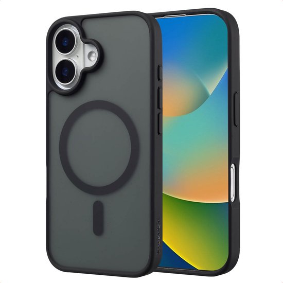 imoshion Hoesje - Geschikt voor iPhone 16 - Color Guard Backcover geschikt voor MagSafe - Zwart
