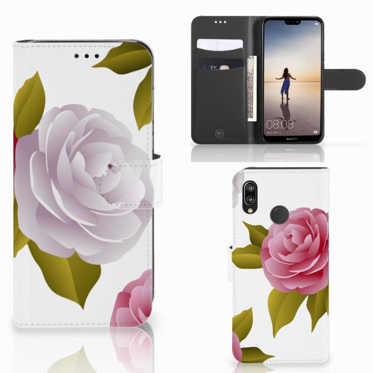 Samsung Galaxy A30 Hoesje Roses