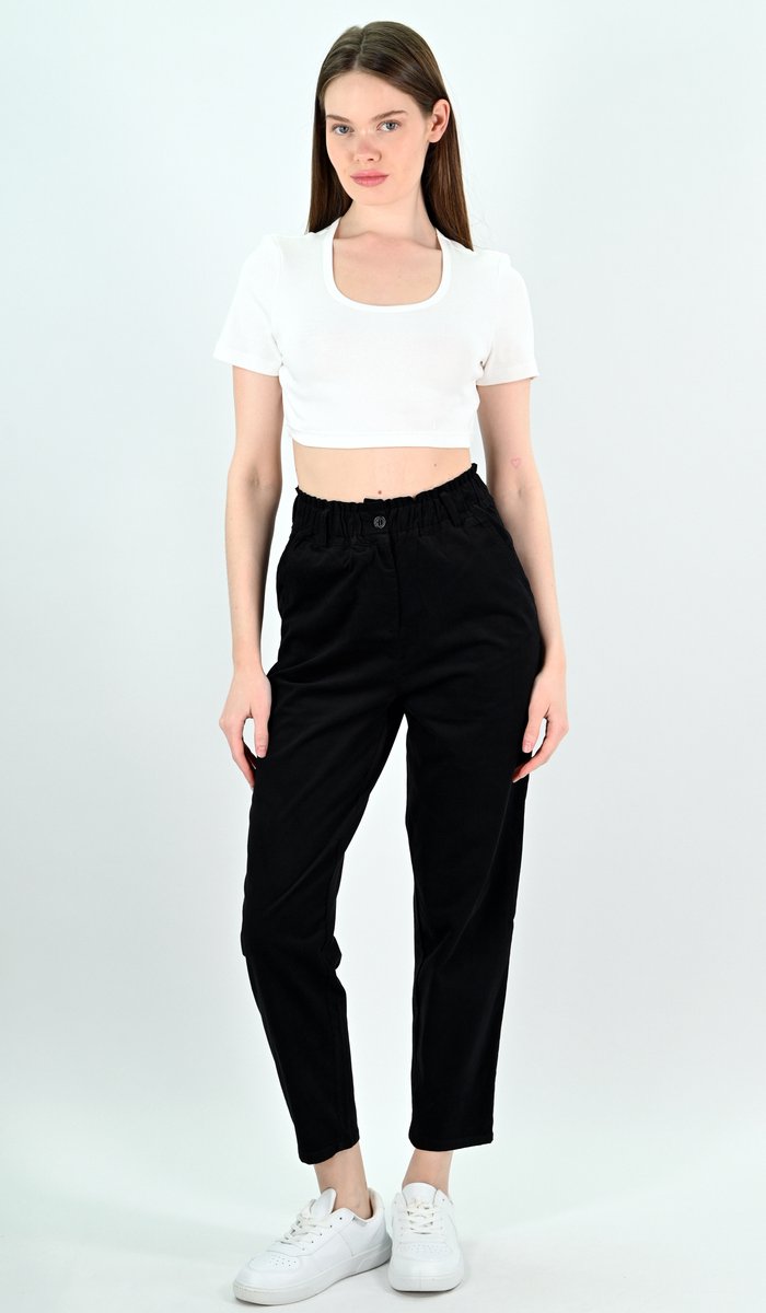 YesMooi - Corduroy Broek - Zwart - L (40) - %100 Katoen - Dames Broek
