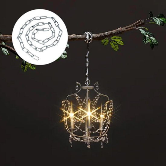 10 m stalen ketting van koolstofstaal, zwart, schakelketting, 3 mm dikke stalen ketting, ketting, lange schakels, roestbestendig, zwaar belastbaar, diefstalbeveiliging, kettingen voor hondenkettingen