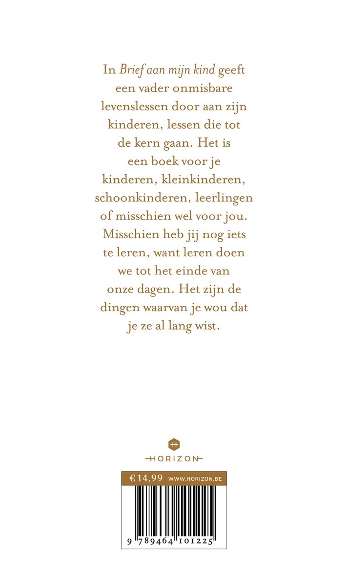 Brief aan mijn kind - back cover
