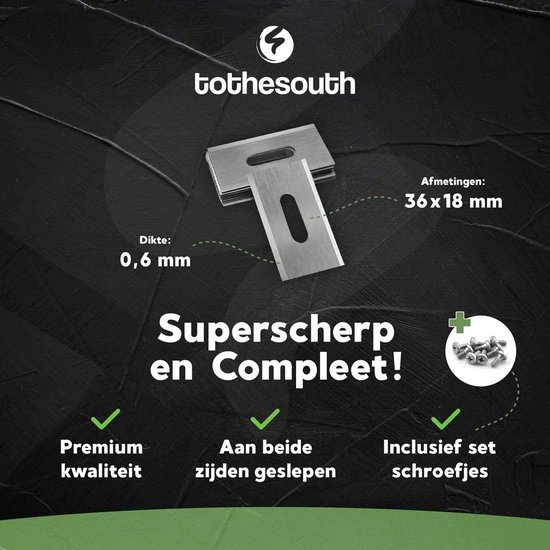 To the South® Universele Robotmaaier Mesjes staal geschikt voor o.a. Gardena en Husqvarna Robotmaaiers - Endurance - 18 stuks van To the South — afbeelding 5