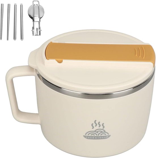 Ramen Bowl met deksel en handvat Instant Ramen Noodle Bowl, Magnetron Safe Keramische Grote Soep Kommen (Kleur: Blauw, Maat: S Ramen Bowl met deksel en handvat Instant Ramen Noodle Bowl, Magnetron Safe Keramische Grote Soep Kommen (Kleur: Blauw, Maat: S