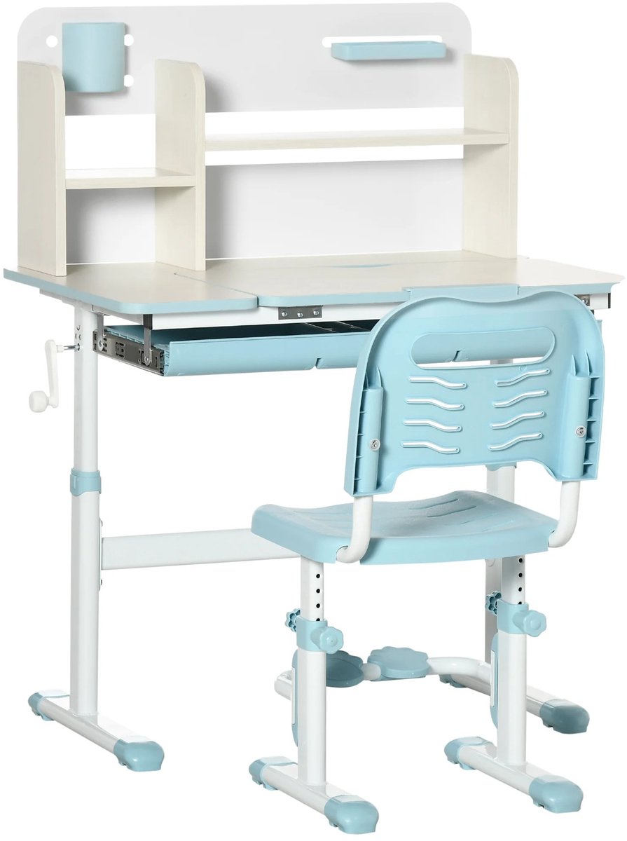 Kinderbureau - Kindertafel - Kinderen - Peuter - Kindertafel - Kindertafel En Stoeltjes - Kindertafel Met Stoeltjes - Kinder Tafel - Kindertafels - Tafel - Tafeltje - Tafels - Kinderstoel - Verstelbaar - Stoel - Stoelen - Stoeltje