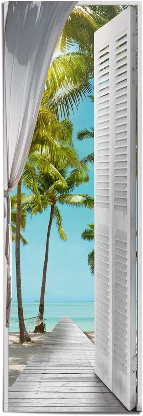 Tropical View Sun - Sea - Beach - Vacation - Poster 53 x 158 cm Papier