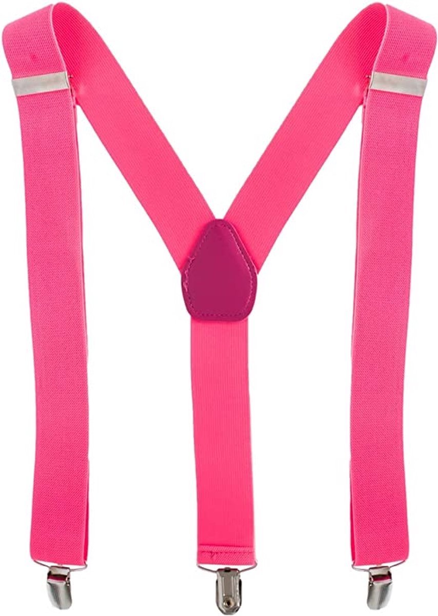 Finnacle - "Stijlvolle Roze Bretels voor Heren: Perfect voor Business, Bruiloften, Feestjes en Kantoor