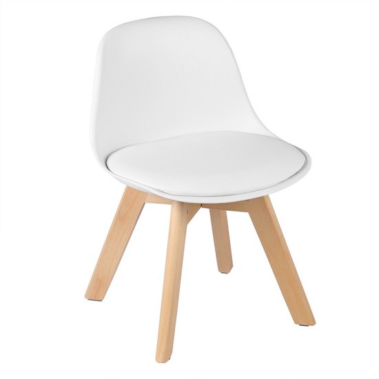 Siège baquet pour enfant - sûr et confortable - base robuste - convient à la chambre d'enfant et au salon - blanc