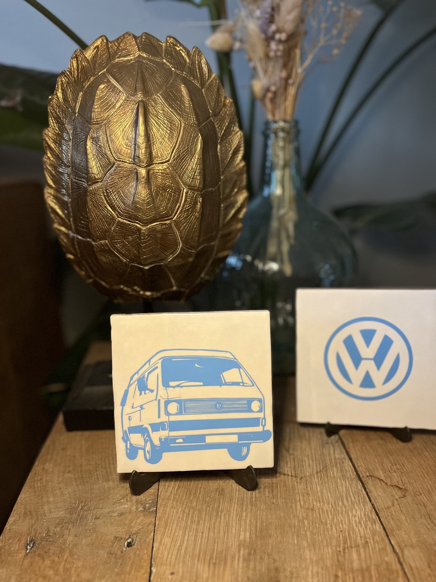 Decoratie tegel met Volkswagen logo / VW