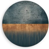 Saammp Forex Muurcirkel - Roest druppels - Abstract - Ø 80 - Wandcirkel - Wanddecoratie Cirkel - Muurdecoratie Woonkamer - Slaapkamer decoratie - Rond Schilderij