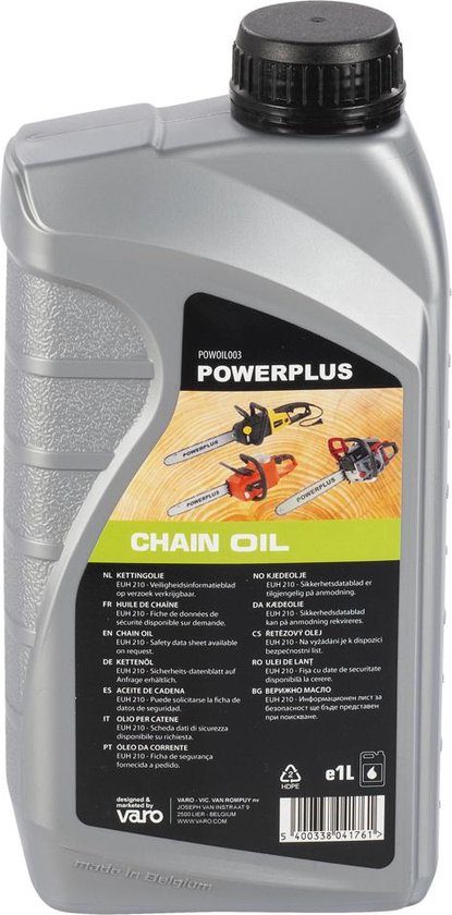 Powerplus POWOIL003 Kettingolie voor kettingzaag- 1l