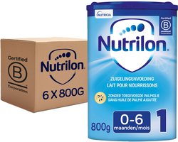 Nutrilon 1 - Zuigelingenmelk Baby 0-6 maanden - Babymelk in Poeder voor Flesvoeding - 6 x 800g