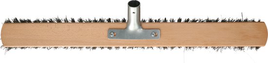 Buemag Bezemkop - Arenga/Elaston mix - zwart/wit - hard - hout - 60 cm - 26mm - straatbezem/buitenbezem - bezem van Buemag — afbeelding 5