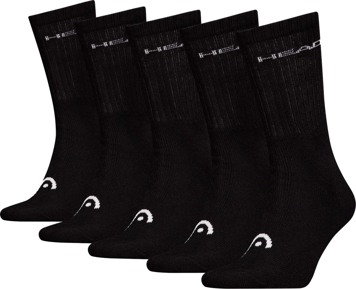 HEAD unisex 5P sokken elements II Zwart