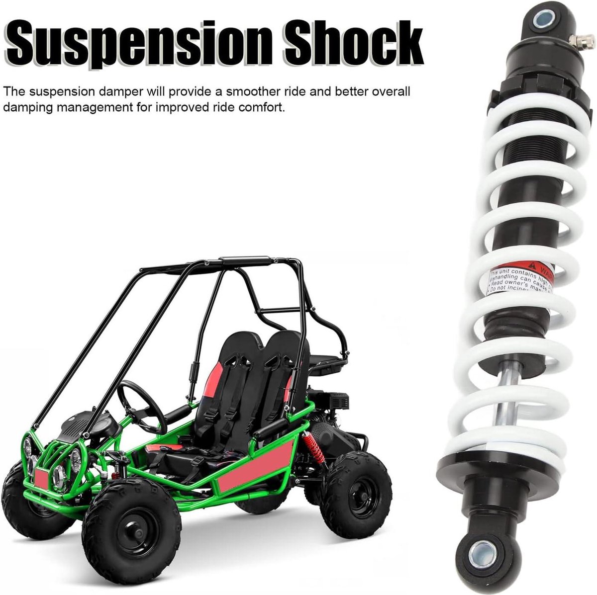 Motorfiets Schokdemper, 240mm Schokdemper Verstelbare Waterdicht