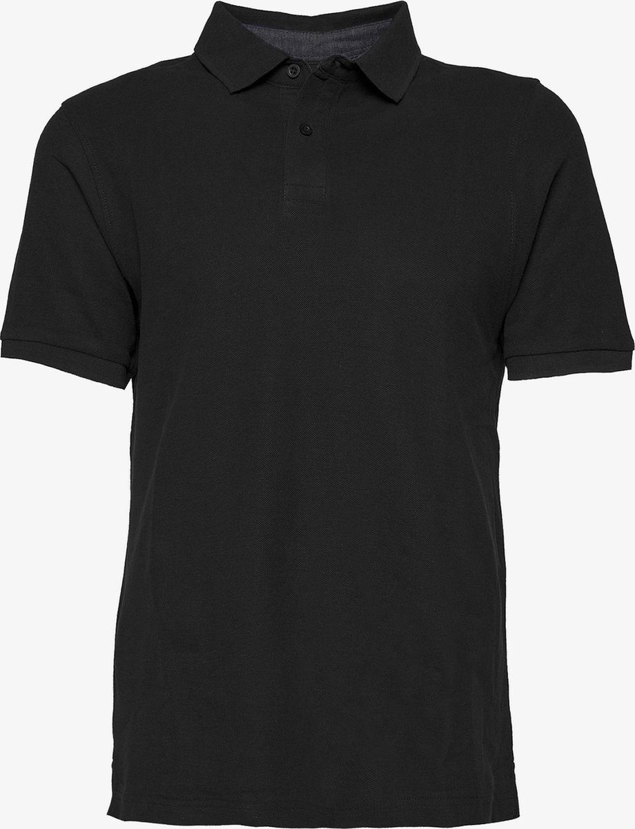 Unsigned heren polo - Zwart - Maat 3XL