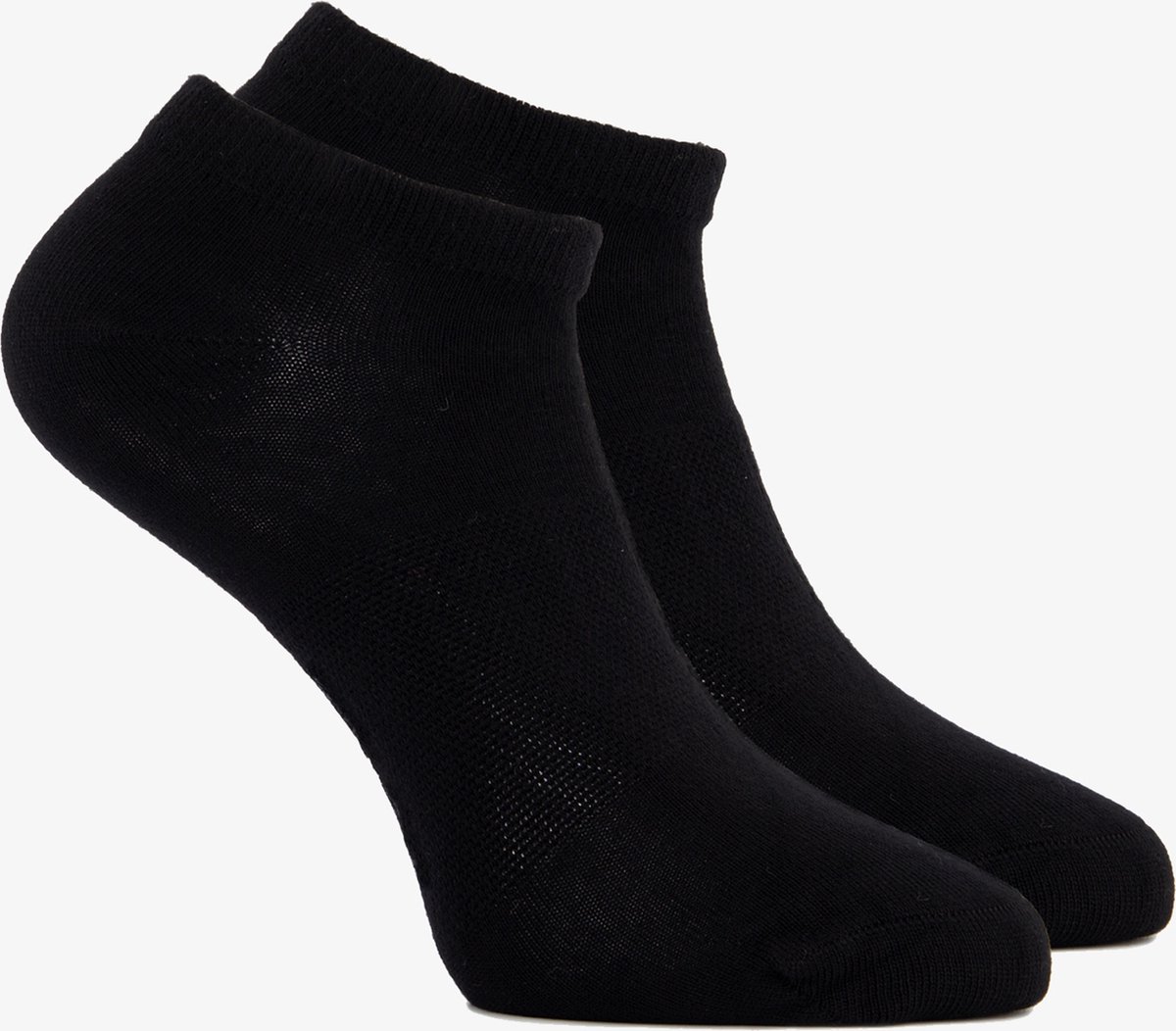 2 paar kinder bamboe sneakersokken - Zwart - Maat 27/30