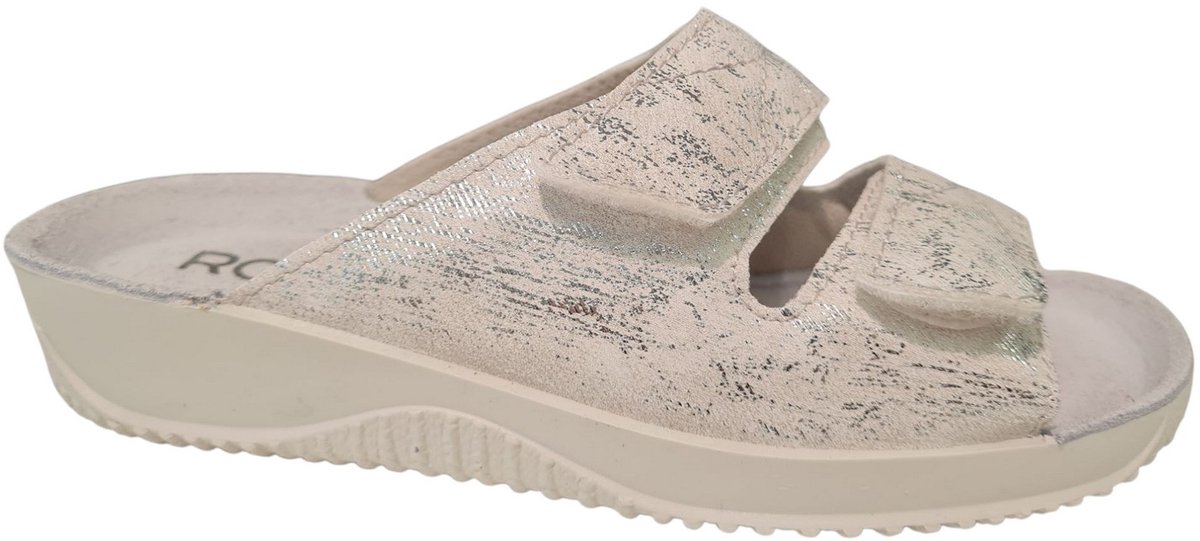 Rohde Witte Leren Dames Slippers - Wit - 41