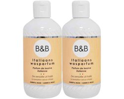 B&B Italiaanse Wasparfum Amber & Musk - 2 x 250 ml - Voordeelverpakking