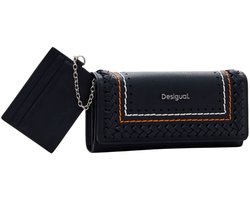 Desigual Portemonnee Trama Mariona Long Wallet Black Zwart