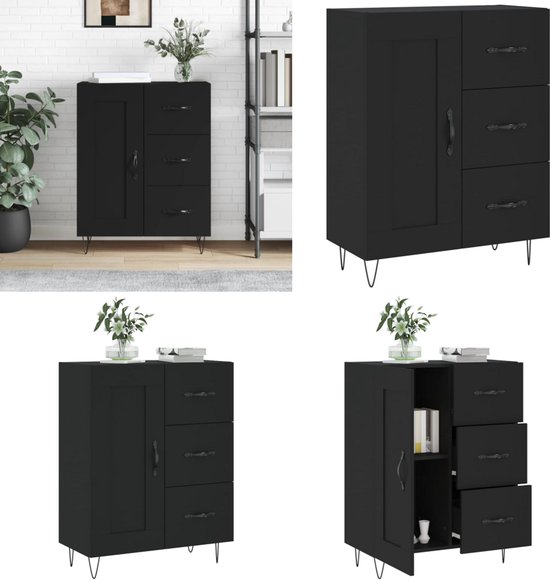 vidaXL Dressoir Sonoma Eiken 100x35x80 cm Bewerkt Hout